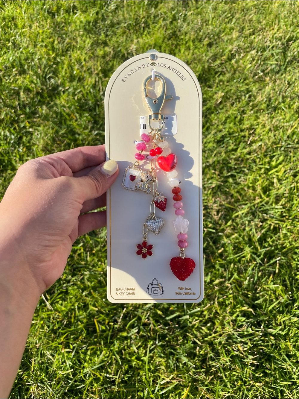 Eye candy Los Angeles Red Sweetheart Bag Charm